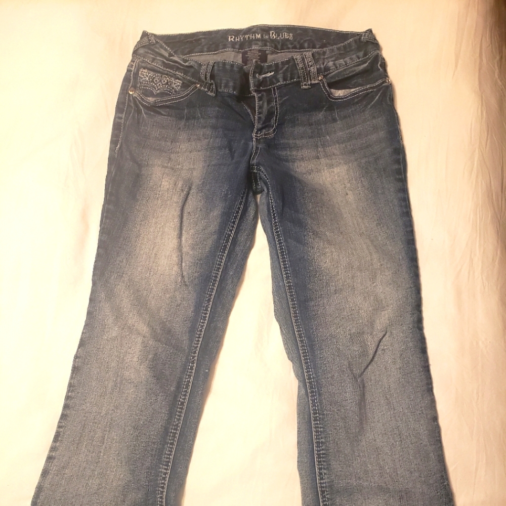 Rhythm in Blues cropped jeans
